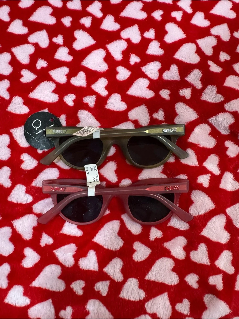 Quay Australia Kids Cat-Eye Sunglasses in Olive and Red 1 for 30 Both for 50
